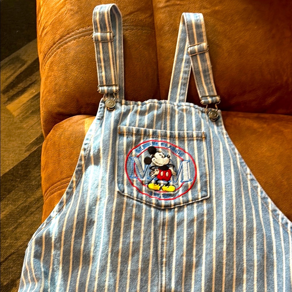 Disney x Forever 21 Mickey Mouse Striped Overall Dress